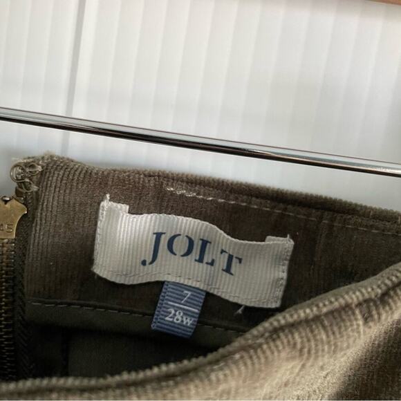 🆕 Jolt corduroy mini skirt army green size 7 NWT - Picture 5 of 8